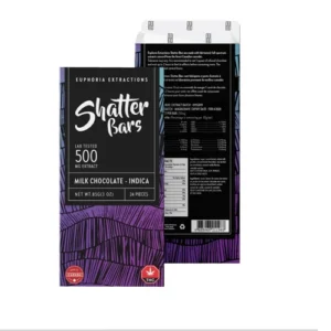 INDICA SHATTER BAR 500mg - Milk Chocolate